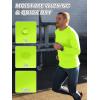 image:imageZITY 7 Pack Long Sleeve Shirts for Mens UPF 50 Sun Protection TShirt Active Crew Neck Tee Workout Tops Bulk7packlightblueNeongreenOrangeLightgrayDarkgrayBlackWhite