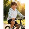 image:imageZITY Boys Rash Guard Hooded Fishing Shirt Kids UPF 50 Long Sleeve Sun Hoodie Youth UV Protection Beach Swim ShirtsBright White