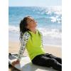 image:imageZITY Boys Rash Guard Hooded Fishing Shirt Kids UPF 50 Long Sleeve Sun Hoodie Youth UV Protection Beach Swim ShirtsFluorescent Green