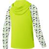 image:imageZITY Boys Rash Guard Hooded Fishing Shirt Kids UPF 50 Long Sleeve Sun Hoodie Youth UV Protection Beach Swim ShirtsFluorescent Green