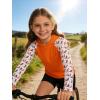 image:imageZITY Boys Rash Guard Hooded Fishing Shirt Kids UPF 50 Long Sleeve Sun Hoodie Youth UV Protection Beach Swim ShirtsLeaf Orange