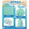 image:imageZITY Boys Rash Guard Hooded Fishing Shirt Kids UPF 50 Long Sleeve Sun Hoodie Youth UV Protection Beach Swim ShirtsMint Green