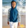 image:imageZITY Boys Rash Guard Hooded Fishing Shirt Kids UPF 50 Long Sleeve Sun Hoodie Youth UV Protection Beach Swim ShirtsRoyal Blue