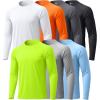 image:imageZITY 7 Pack Long Sleeve Shirts for Mens UPF 50 Sun Protection TShirt Active Crew Neck Tee Workout Tops Bulk7packlightblueNeongreenOrangeLightgrayDarkgrayBlackWhite