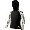 image:imageZITY Boys Rash Guard Hooded Fishing Shirt Kids UPF 50 Long Sleeve Sun Hoodie Youth UV Protection Beach Swim ShirtsBlack