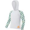 image:imageZITY Boys Rash Guard Hooded Fishing Shirt Kids UPF 50 Long Sleeve Sun Hoodie Youth UV Protection Beach Swim ShirtsBright White