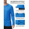 image:imageZITY 7 Pack Long Sleeve Shirts for Men UPF 50 Sun Protection TShirt Active Crew Neck Tee Workout Tops7packroyalblueLightgrayDarkgrayLightblueDarkblueWhiteBlack
