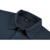 image:imageZITY Mens Long Sleeve Polo Shirts 3 Button with Pocket Lightweight Golf Breathable Solid Color Designed Collared Casual TeeGray