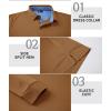 image:imageZITY Long Sleeve Polo Shirts for Men 3 Pack Collared Performance Golf Polos Mens Casual Shirts Moisture Wicking WorkwearBrown  Black  Navy