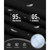 image:imageZITY Mens Polo Shirts 3 Button Lightweight Moisture Wicking Long Sleeve Tactical Golf Performance Casual Shirts Work TeeBlack