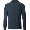 image:imageZITY Mens Polo Shirts 3 Button Lightweight Moisture Wicking Long Sleeve Tactical Golf Performance Casual Shirts Work TeeGray