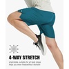 image:imageZITY Mens Athletic Gym Shorts 7 inch Inseam Quick Dry Lightweight Breathable Running Workout Shorts with 3 Zipper PocketsDark Teal Blue