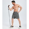 image:imageZITY Mens Athletic Gym Shorts 7 inch Inseam Quick Dry Lightweight Breathable Running Workout Shorts with 3 Zipper PocketsGrey