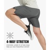 image:imageZITY Mens Athletic Gym Shorts 7 inch Inseam Quick Dry Lightweight Breathable Running Workout Shorts with 3 Zipper PocketsGrey