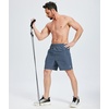 image:imageZITY Mens Athletic Gym Shorts 7 inch Inseam Quick Dry Lightweight Breathable Running Workout Shorts with 3 Zipper PocketsGrey Blue