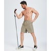 image:imageZITY Mens Athletic Gym Shorts 7 inch Inseam Quick Dry Lightweight Breathable Running Workout Shorts with 3 Zipper PocketsLight Khaki