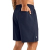 image:imageZITY Mens Athletic Gym Shorts 7 inch Inseam Quick Dry Lightweight Breathable Running Workout Shorts with 3 Zipper PocketsNavy